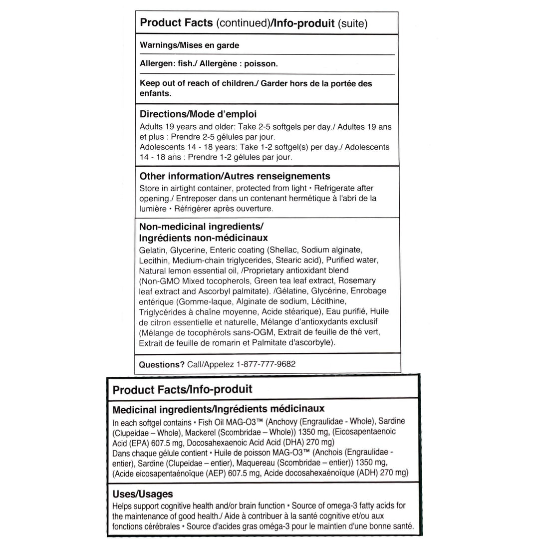 Younited Wellness Daily Omega-3 Premium MAG-O3 monoglyceride form fish oil